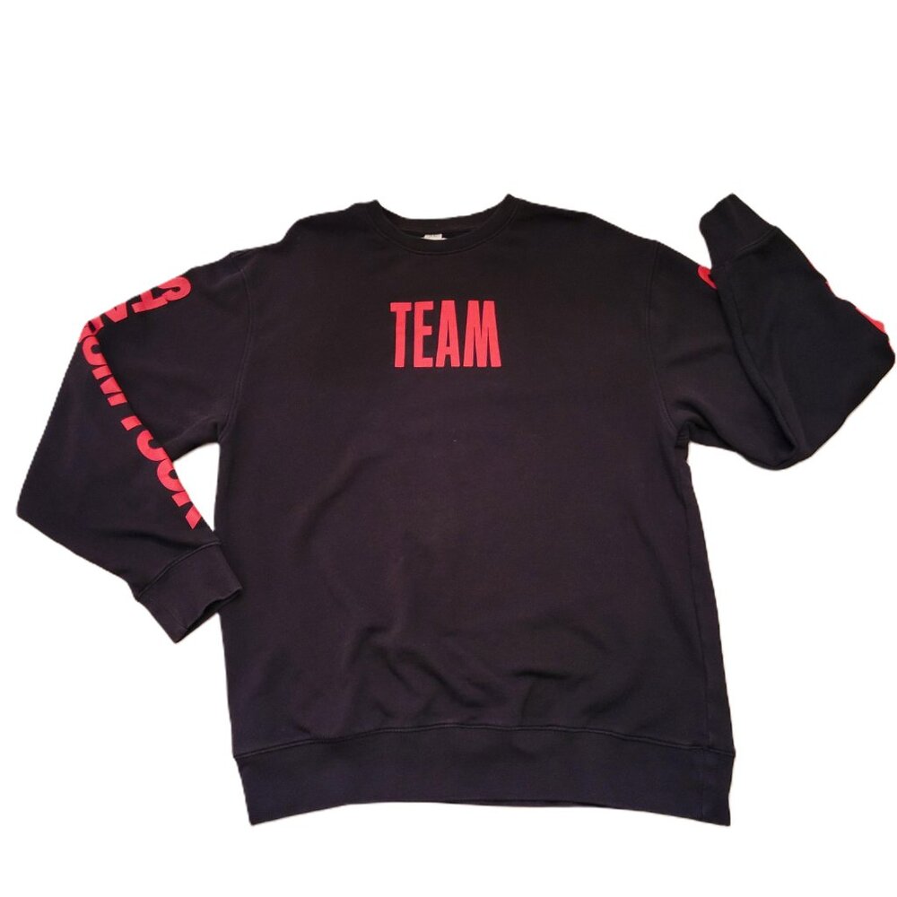 Justin Bieber Sweatshirt TEAM Stadium World Tour Concert Pullover Unisex Sz L